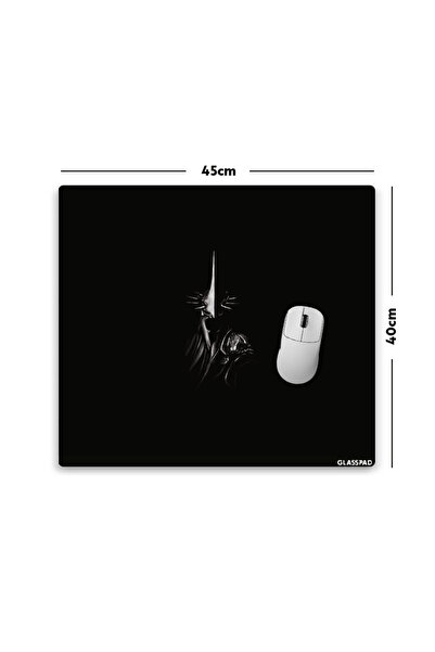 GlassPad Cam Mouse Pad - Witch King (LOTR) - Premium Temperli Cam - 45x40 Cm [M]