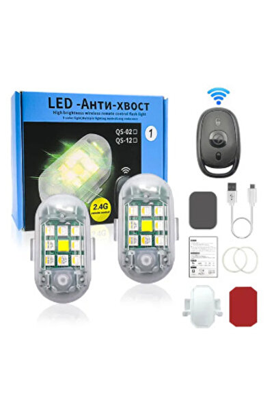 OEM Set 2 mini stroboscope LED Wireless cu magnet acumulator si telecomanda p...