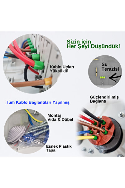 ReparAuto 22kW Trifaze 7,4kW Monofaze Elektrikli Araç Şarj Cihazı Kombinasyon Kutusu Kaçak Akım Korumalı