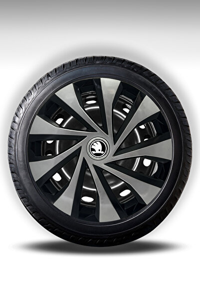 FRWY Skoda Araçlar İçin Universal 15" inç 4 Adet 1 Takım Jant Kapağı (Fabia O...