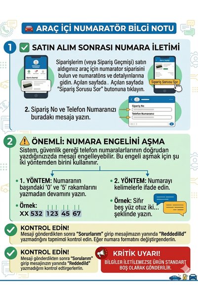 EAE DESİGN STUDİO Otomobil Park Numaratörü -Araç İçi Plaka model-Telefon numarası - Sıradışı Model Yeni Modern tasarım