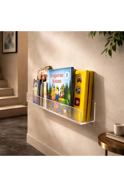 ipeksi pleksi Tekli 50x5 Cm Kitaplık Rafı