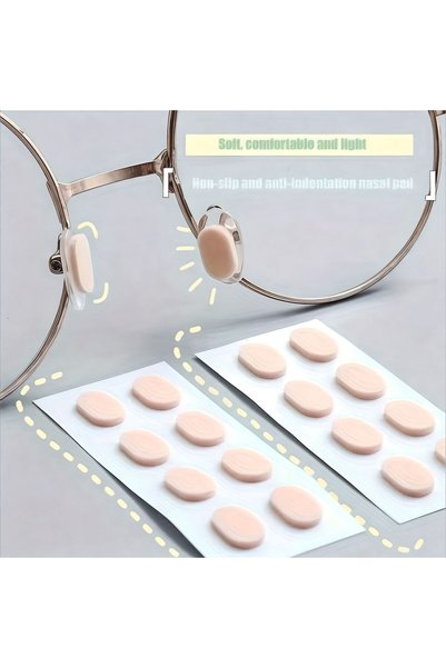 glasses accessory 4 أزواج من وسادات الأنف اللاصقة للنظارات بلون البشرة