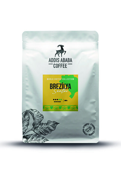 Addis Ababa Coffee طقم قلب وفلتر برازيلي سانتوس 1000 جرام - اسبريسو