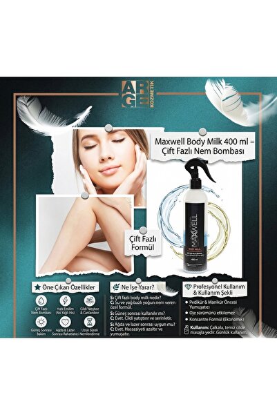 Maxwell Çift Fazlı Vücut Sütü Body Milk