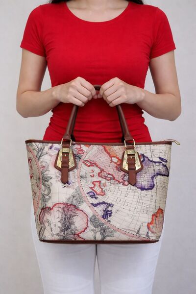 mothers dream Elegant Printed Tote Handbag – Stylish Large Capacity Shoulder ...