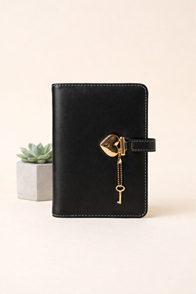 NESLİMSİ ATÖLYE Bütçe Planlayıcı Para Organizeri - Suni Deri Kilitli Ajanda (...