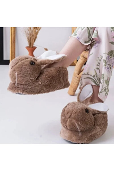 Akınal Bella Papuci de interior pentru femei Tavşanlı cu umplutură în interior