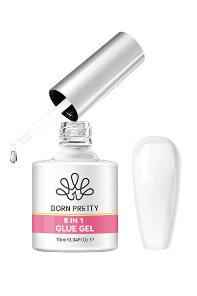Born Pretty جل غراء أظافر 8 في 1، غراء تمديد أظافر قوي متعدد الوظائف، قابل لل...