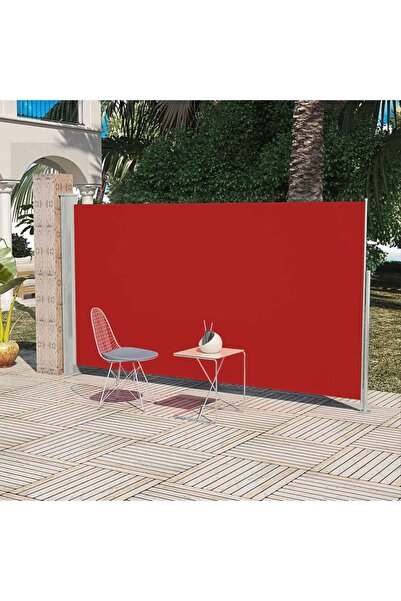 Concept Copertină laterală pentru terasă/curte, roșu, 160x300 cm