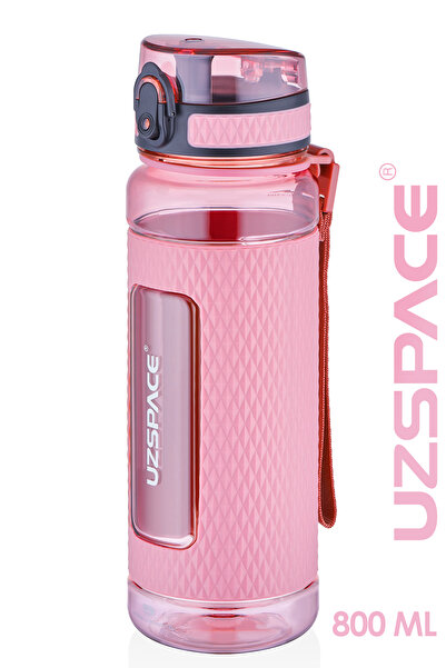 Uzspace 800 ml Large Size Tritan Water Bottle with Silicone Protection and No...
