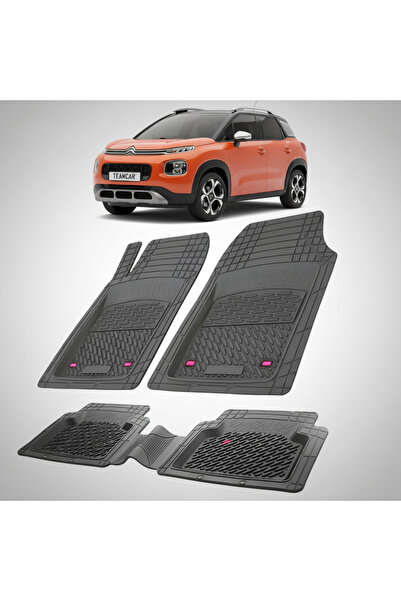 TEAMCAR ® Covorașe auto tip tavă Citroen C3 Aircross (2017-2024) Negre Materi...