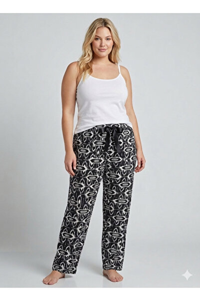 Lady Queen Πιτζάμα με λύκρα και βισκόζη μεγέθους Battal 6020