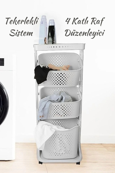 Titiz مجموعة منظم سلال الحمام المكونة من ثلاث طبقات