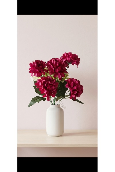 BAKBURAYA YAPAY ÇİÇEKÇİLİK 7-Branch Plum Artificial Hydrangea Decorative Flow...