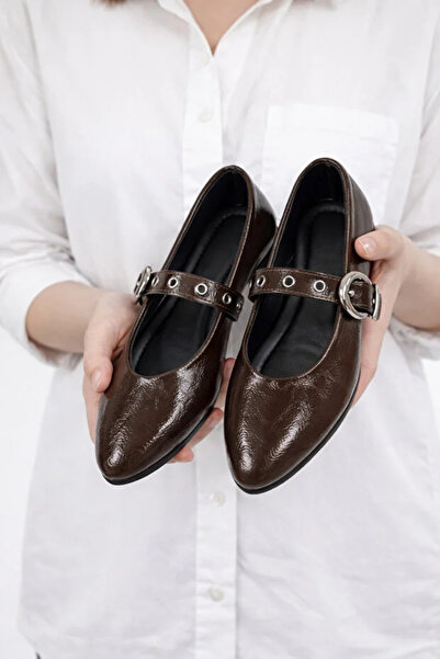 modastilin Κομψά σχεδιασμένα παπούτσια μπαλαρίνας με αγκράφα, ελαστικά, άνετα...