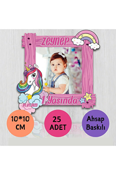 wonderlike İsimli Ve Fotoğraflı Doğum Günü Magneti 25 Adet