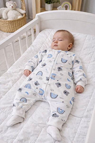 RUKİYE YAVUZ Pamuk Pazen Long Sleeve Winter Children's Baby Sleeping Bag 100%...