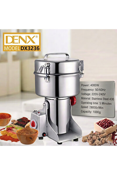 Unbranded/Generic مطحنة حبوب كهربائية عالية القدرة من دينكس بقوة 4000 واط، سع...