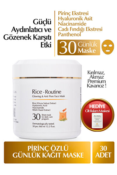 Heraflora Pirinç Özlü Aydınlatıcı Nemlendirici ve Gözenek Sıkılaştırıcı Günlü...