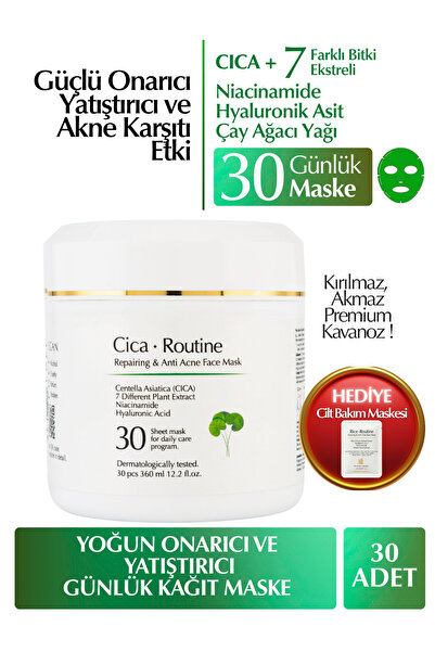 Heraflora Cica Routine Onarıcı, Yatıştırıcı, Kızarıklık ve Akne Karşıtı Günlü...
