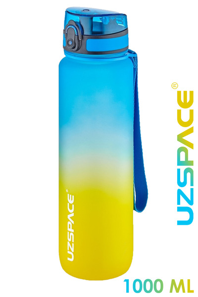 Uzspace 1000 ml Large Size Double Color Softtouch Ff Collection Tritan Water ...