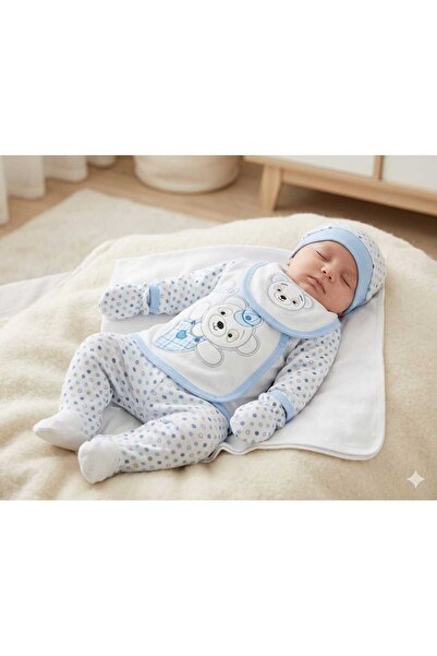 dressmix Erkek Bebek Hastane Çıkışı Kıyafeti Yeni Doğan Bebek Hediyesi 10 Par...