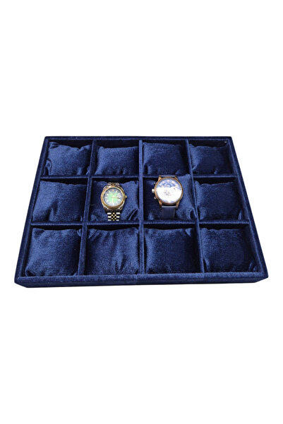 Moda fiesta Ξύλινη θήκη ρολογιών με 12 θήκες Baby Face Fabric Watch Organizer