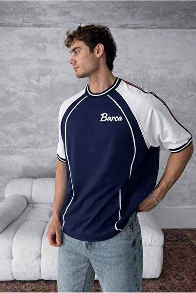 KUN SPORTSWEAR Βίντατζ ρετρό μπλουζάκι με σχέδιο νοσταλγίας oversized