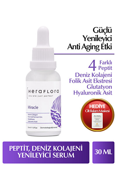 Heraflora Kolajen, Peptit, Canlandırıcı, Yenileyici Yaşlanma Karşıtı Cilt Ser...