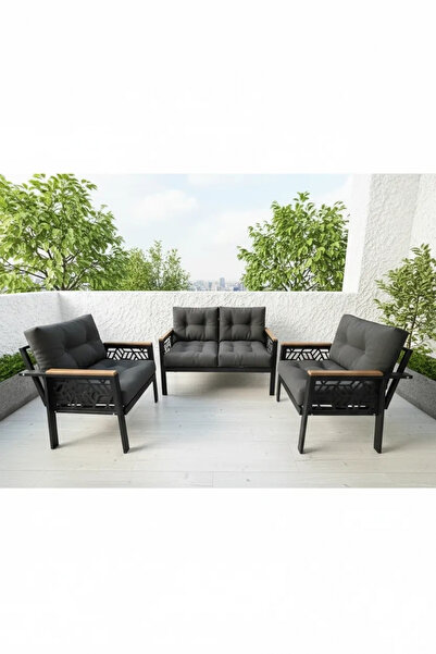 adımshops MİAMİ 2+1+1 MELİSA Balkon-bahçe-kafe Çay Seti Koltuk Oturma Takımı-...