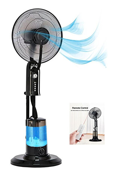 Denx مروحة رذاذ محمولة بقوة 75 واط مع خزان ماء سعة 5 لتر، 3 إعدادات للسرعة DX...