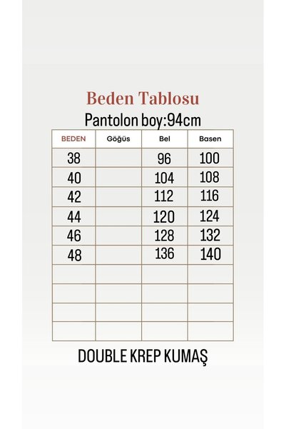 MİHRA STORE Pantaloni cu picior de morcov asiatic-MT1444 maro