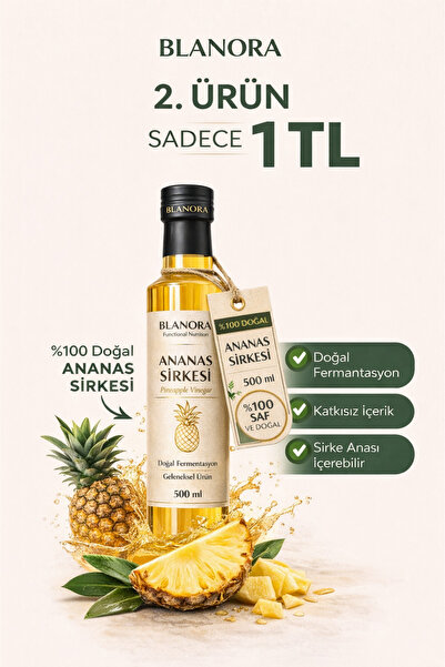 Blanora Ananas Sirkesi Doğal Fermantasyon Pineapple Vinegar 500 Ml