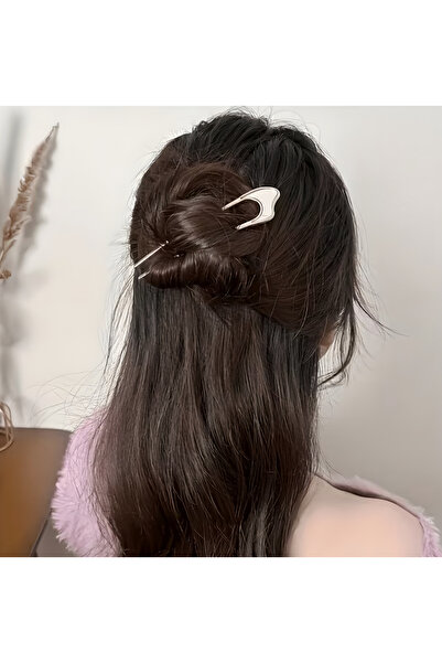MAHLA Fork Hairpin, U-Shaped Hairpin, Bun Hairpin, Ecru Hairpin, Hair Pin, Ka...