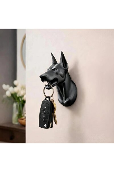 perim3d Doberman Figürlü Anahtarlık Askısı – Duvar Tipi Anahtar Tutucu Dekoratif