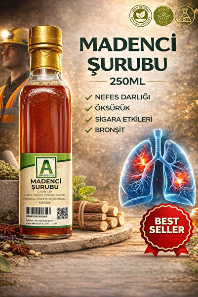 Aktarzane Madenci Şurubu 250ml Avantajlı Boy
