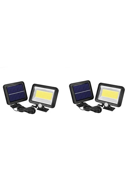 Welora Set 2 x Lampă solară 100 LED COB, Putere 30W, Panou detașabil - 250 x ...