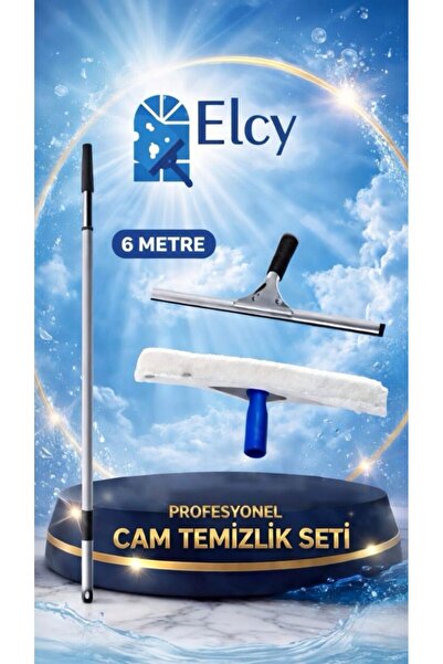 ELCY 6 Metre Set 6 metre Uzayabilen Teleskopik Sap - 35 cm Cam Peluş Ve Cam Ç...