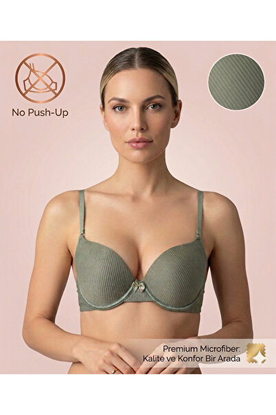 Lavint Homewear Micro Striped Supportless Balen Wired L Bra