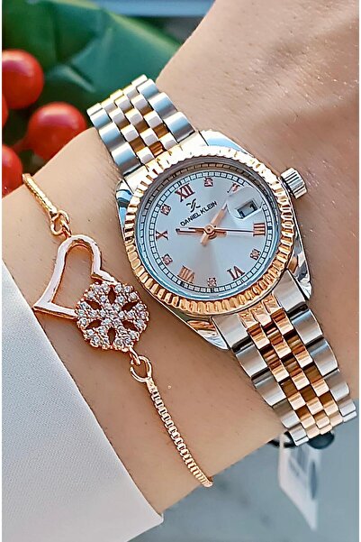 Daniel Klein Orjinal 2 Yıl Garantili Rose Gold Renk Çelik Kordonlu Kadın Kol ...