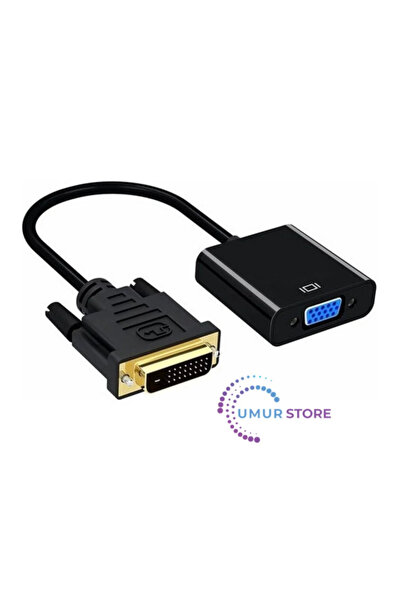 DVI To VGA Aktif Dönüştürücü Kablo (Dvi-D Erkek - Vga) DVI VGA