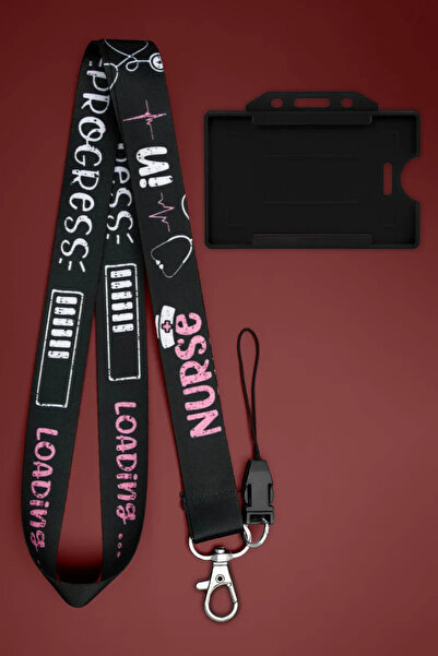 Apptakı Hemşire Boyun İpi Boyun Askı İpi Boyun Askısı ve Kartlık - ASS0245