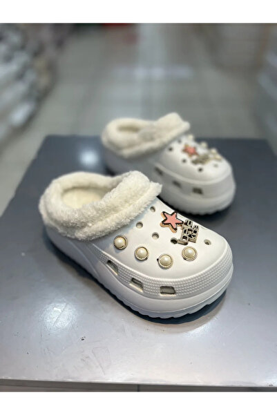 Akınal Bella Yünlü Taşlı Çocuk Önü Kapalı Ev Terlik