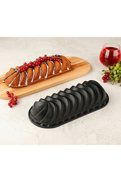 HASCHEF Safir Döküm Yapışmaz Granit Kaplama Baton Kek Kalıbı 32 Cm