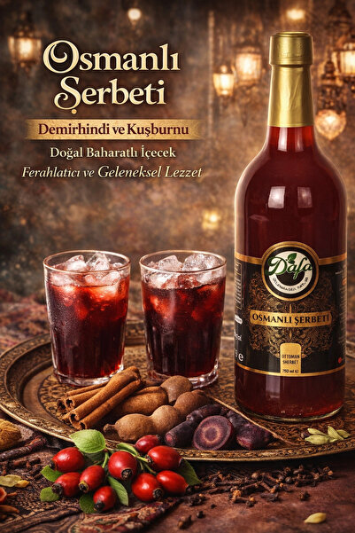 Dafa Osmanlı Şerbeti 750ml | Demirhindi & Kuşburnu | Doğal Baharatlı İçecek |...