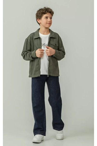 ALG Boy's Denim Pants + Linen Jacket + T-Shirt 3-Piece Set Combination