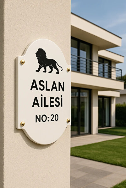 Outdoor One Kişiye Özel Pleksi Kapı İsimliği | Yazılı Pleksi Apartman & Site ...