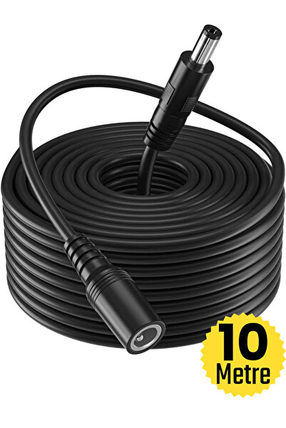 SONREİR EC-10 AWG23 10 Metre Power Güç Uzatma Kablosu – 12V DC Wifi Kamera Mo...