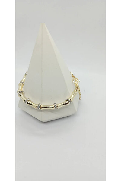 ndjewelry سوار لوحة تفاصيل حجر ذهبي اللون